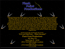 Tablet Screenshot of flashpointproductions.com